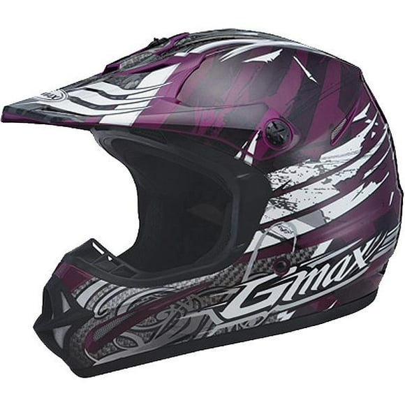 MT Thunder Wild Garden Kids Childs Motorcycle Motorbike Helmet White/Purple T MT Thunder Wild Garden Kids Childs Motorcycle Motorbike Helmet White/Purple T